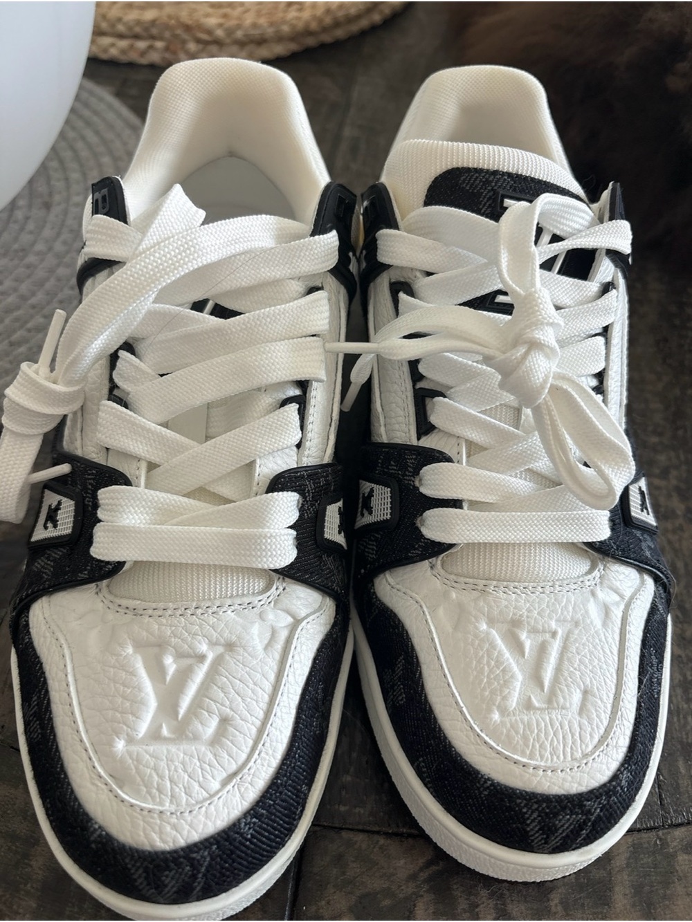 Louis Vuitton White & Black trainers